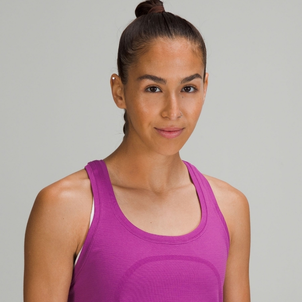 NWT 💜 Lululemon Swiftly Tech Racerback Tank Race Length Vivid Plum Size 4 and 6 - Picture 4 of 9